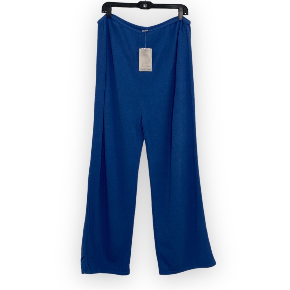 Sans Pareille blue rayon nylon pants women’s size XL